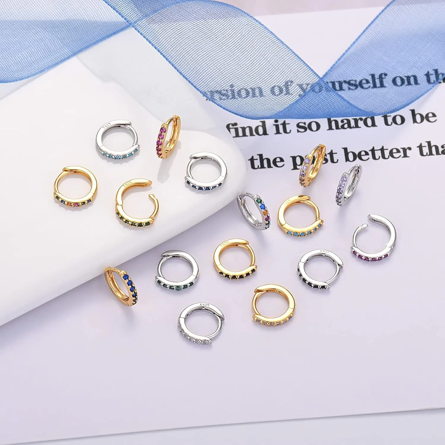 Stick On Earrings For Little Girls Hypoallergenic Turquoise Earrings Girls Mini Small Earrings Gold Hoop Earrings