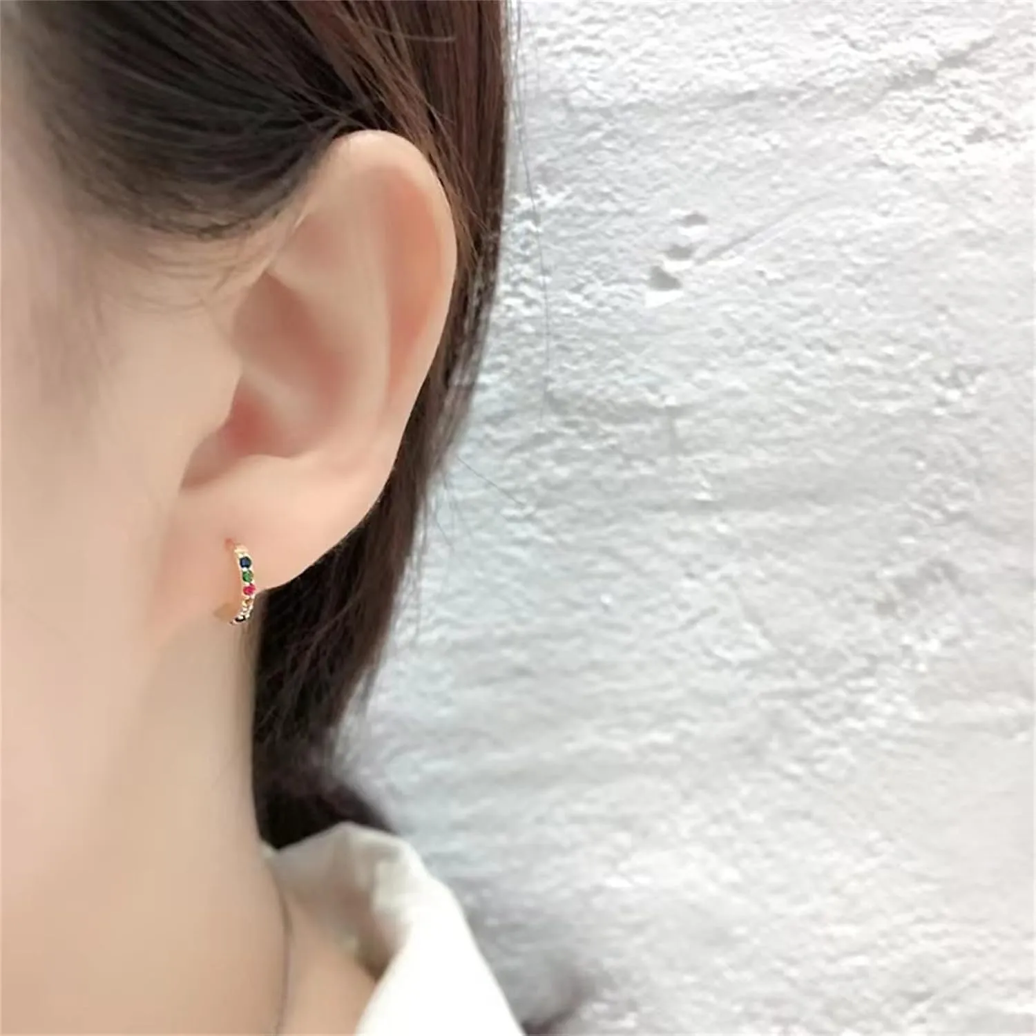 Stick On Earrings For Little Girls Hypoallergenic Turquoise Earrings Girls Mini Small Earrings Gold Hoop Earrings