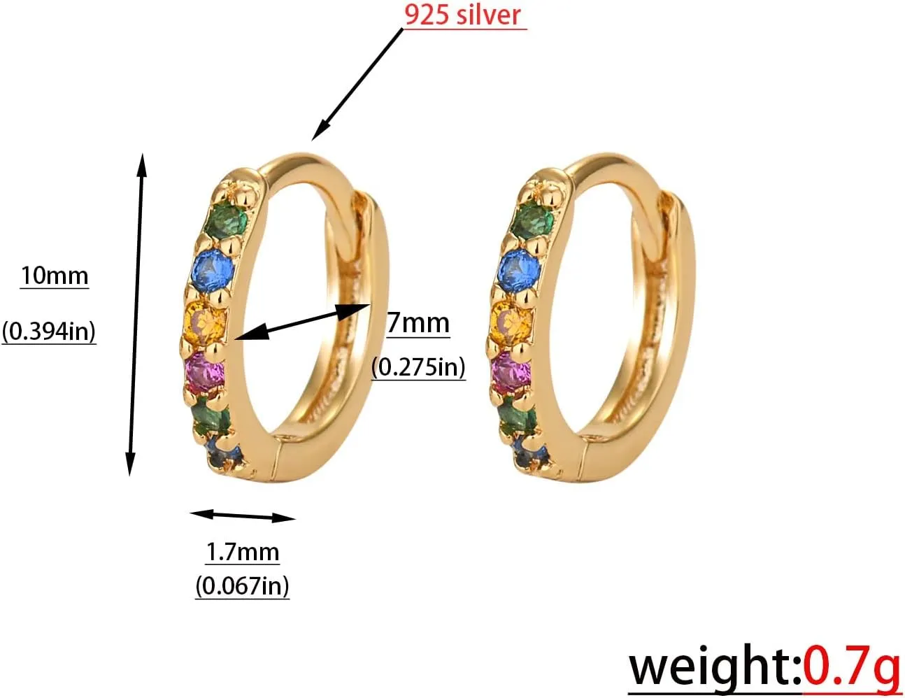 Stick On Earrings For Little Girls Hypoallergenic Turquoise Earrings Girls Mini Small Earrings Gold Hoop Earrings