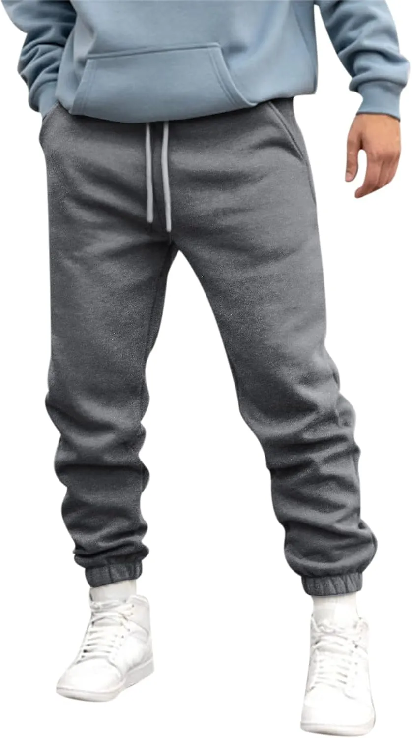 Sweatpants for Men with Pockets Lightweight Men's Cargo Pants Mens Work Pants Hiking Trouser Relaxed Fit Sport Jogger