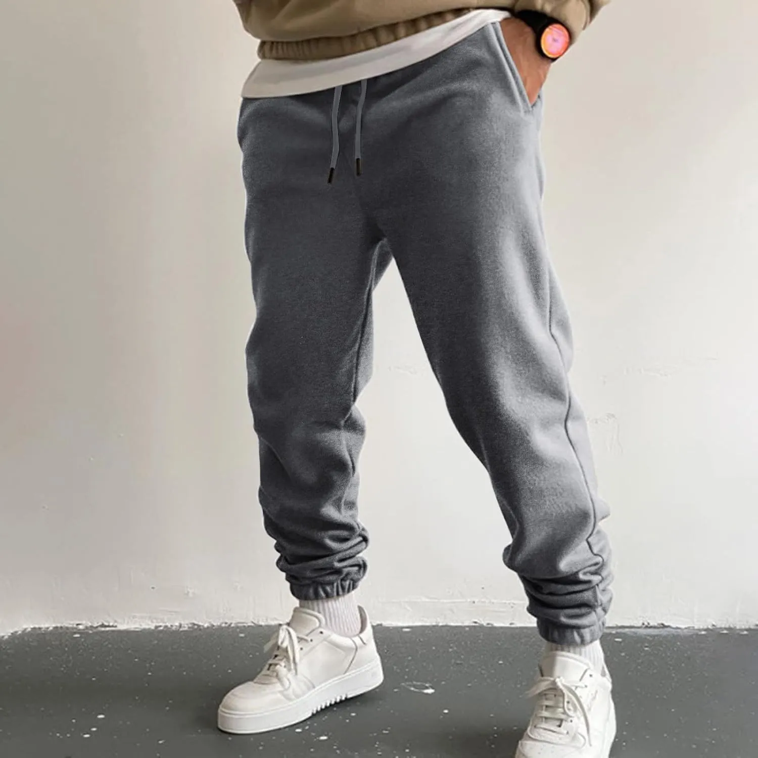 Sweatpants for Men with Pockets Lightweight Men's Cargo Pants Mens Work Pants Hiking Trouser Relaxed Fit Sport Jogger