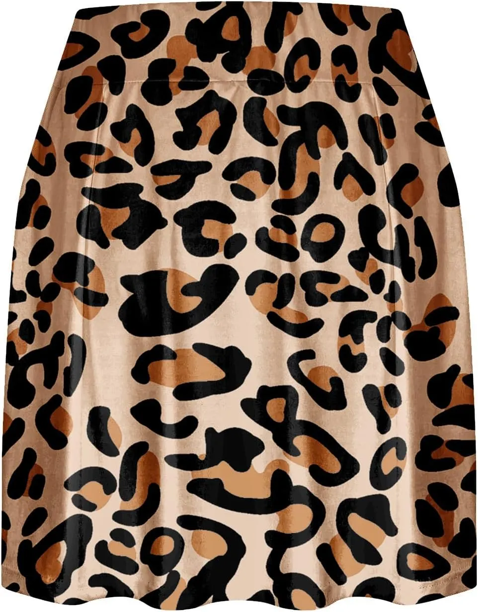 Tennis Skirts For Women With Shorts Lounge 2024 Printed Mid Rise Workout Shorts False 2 Piece Sets Loose Fit Shorts