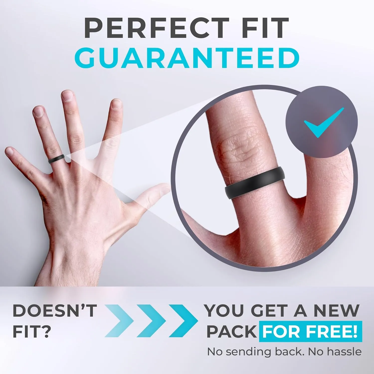 ThunderFit Unisex Silicone Wedding Rings, Rubber Engagement Bands, Variety Multipack 1,4,7