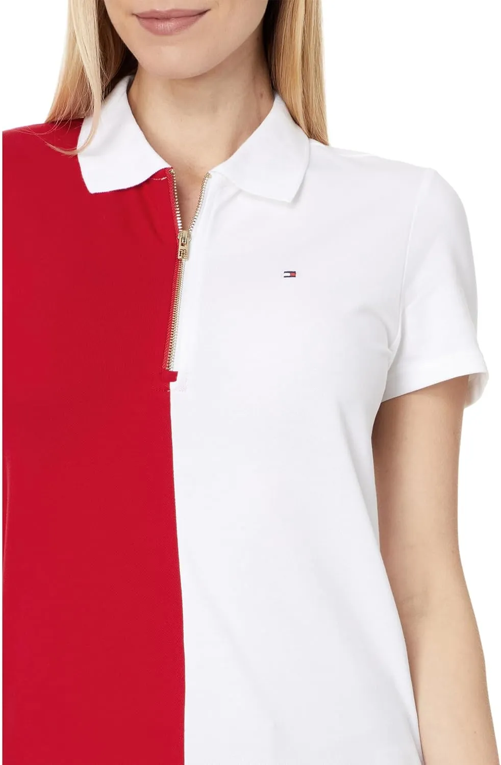 Tommy Hilfiger Women's Color Block Zip Polo