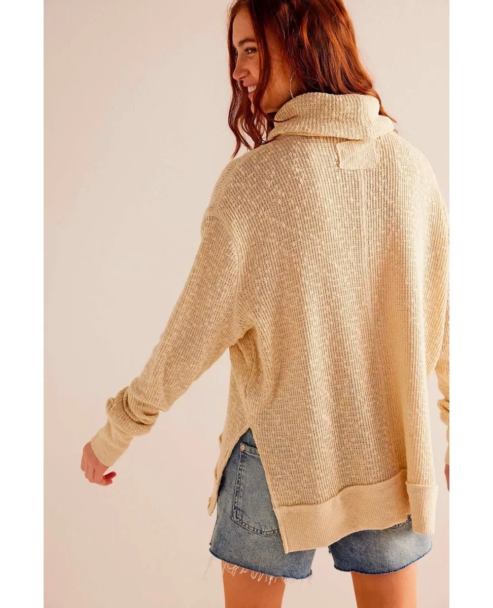 Tommy Turtleneck Toasted Almond