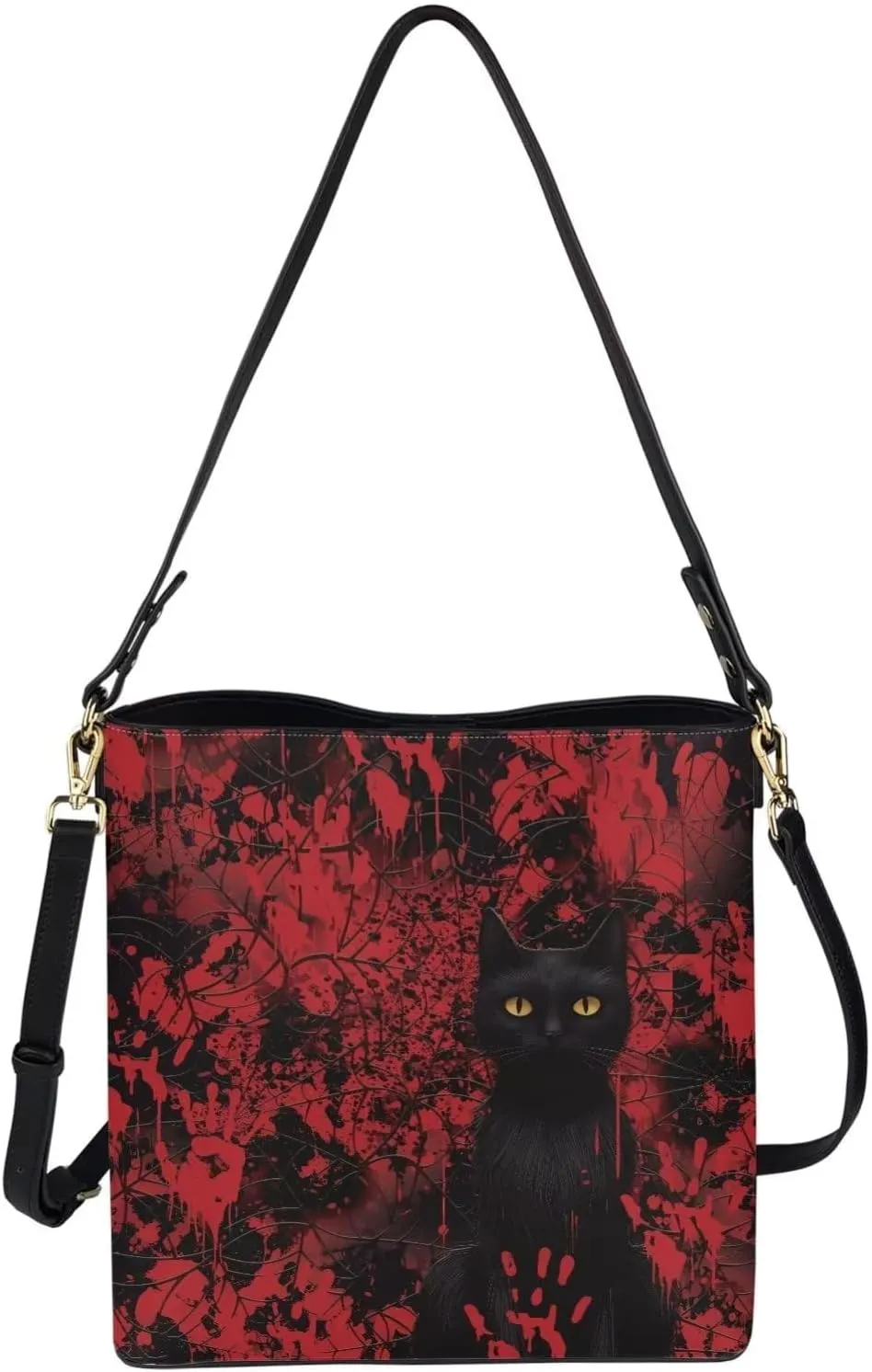 Travel Tote Bags for Women Ladies PU Leather Shoulder Handbags with Pockets Hobo Bucket Bags Crossbody Purse