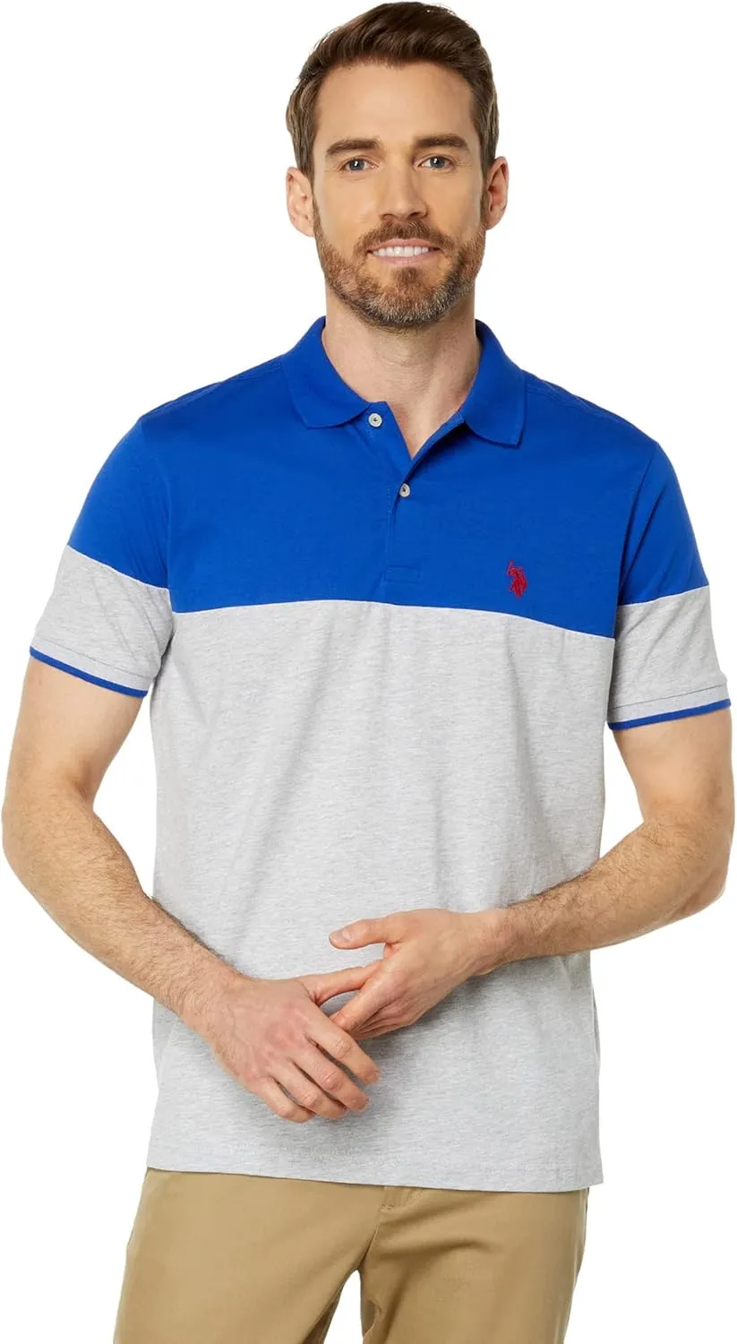 U.S. POLO ASSN. Color-Block Small Pony Jersey Polo