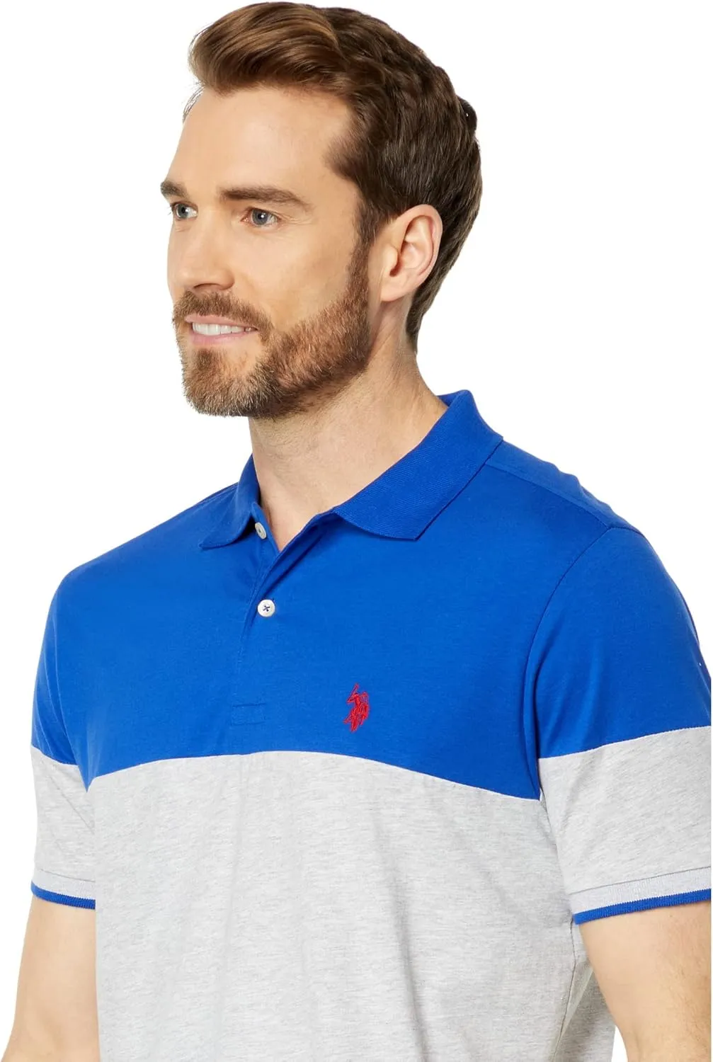 U.S. POLO ASSN. Color-Block Small Pony Jersey Polo