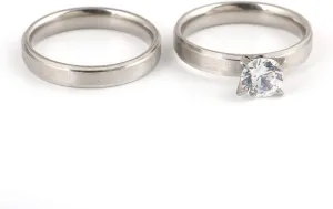 Vintage Wedding Rings for Couple Solid Lover's Engagement Ring Jewelry