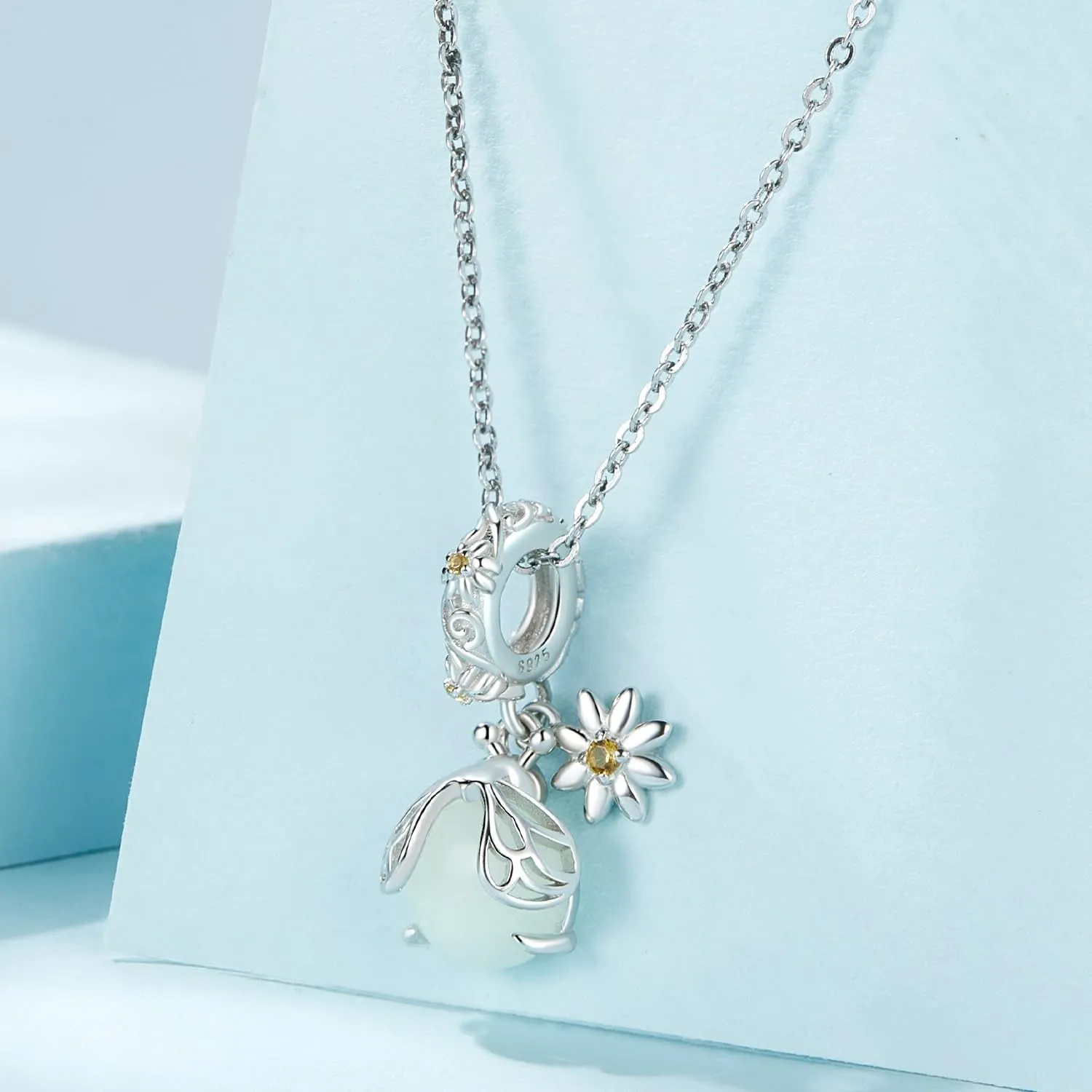 VOROCO Butterfly Dragonfly Cat Charm for Bracelet Cute Animal Collection Bead & Charm for Women Girls 925 Sterling Silver Pendant & Dangle Charm Jewelry for Bracelet and Necklace