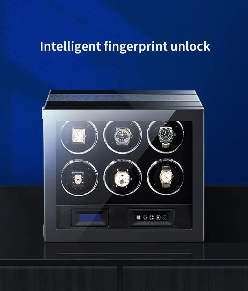 Watch Winder Automatic Watches Piano Baking Paint Luxury Mechanical Watch Storage Case with Quiet Motor Soft Flexible Pillows Watch Display Box (2 0)