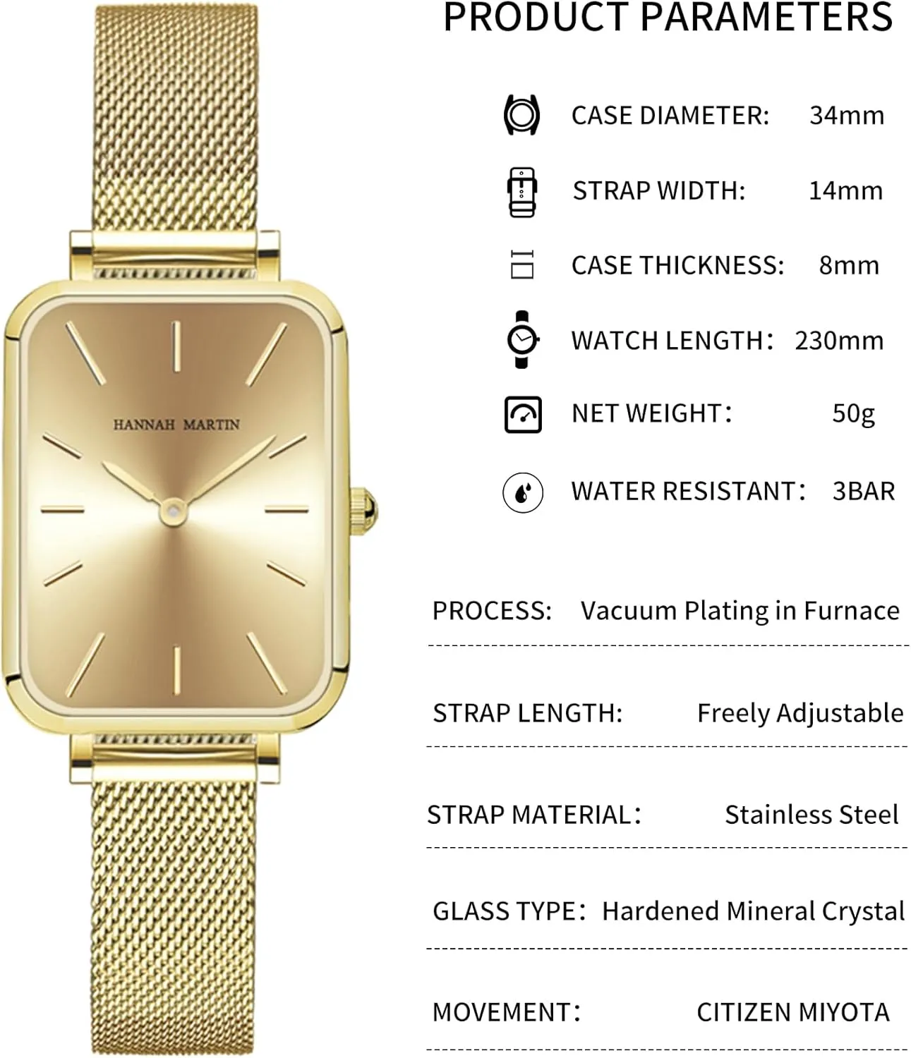 Watches for Women Waterproof Ladies Analog Quartz Wrist Watches Stainless Steel Band Fashion Dainty Female Watch Luxury Bracelet Diamond