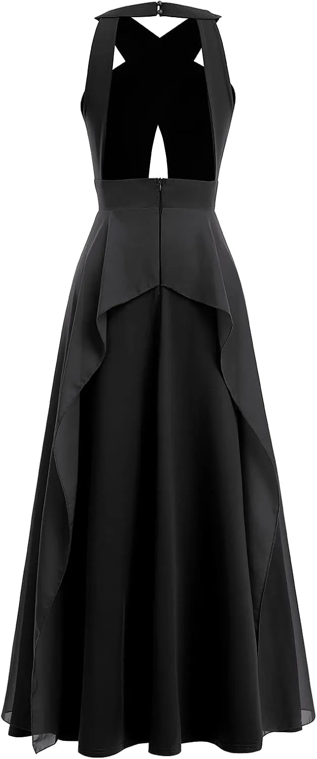 Women Transformer Hi Low Evening Long Prom Dress Halter Convertible Multi Way Spaghetti Strap Wedding Cocktail Maxi Gown