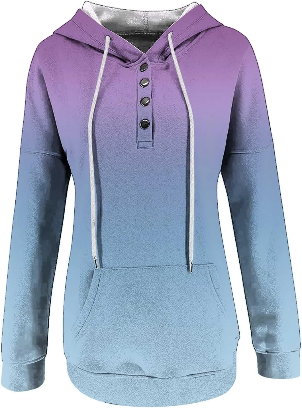 Womens 2023 Fall Fashion Hoodies Pullover Tops Casual Long Sleeve Button Up Sweatshirts Y2k Teen Girl Street Hoodies