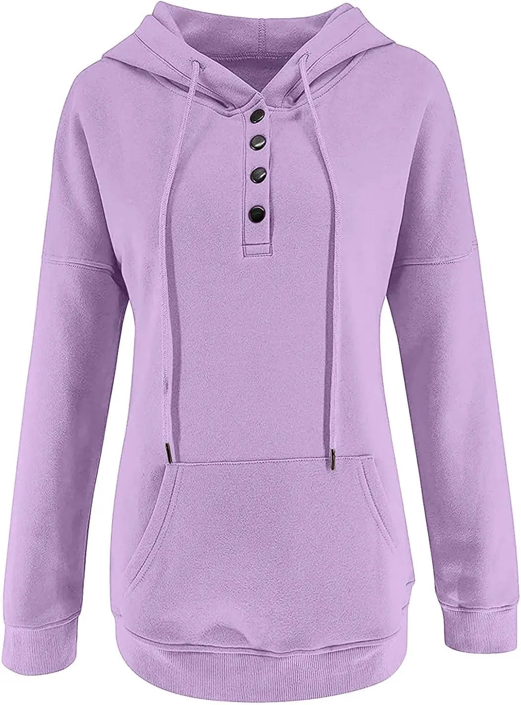Womens 2023 Fall Fashion Hoodies Pullover Tops Casual Long Sleeve Button Up Sweatshirts Y2k Teen Girl Street Hoodies
