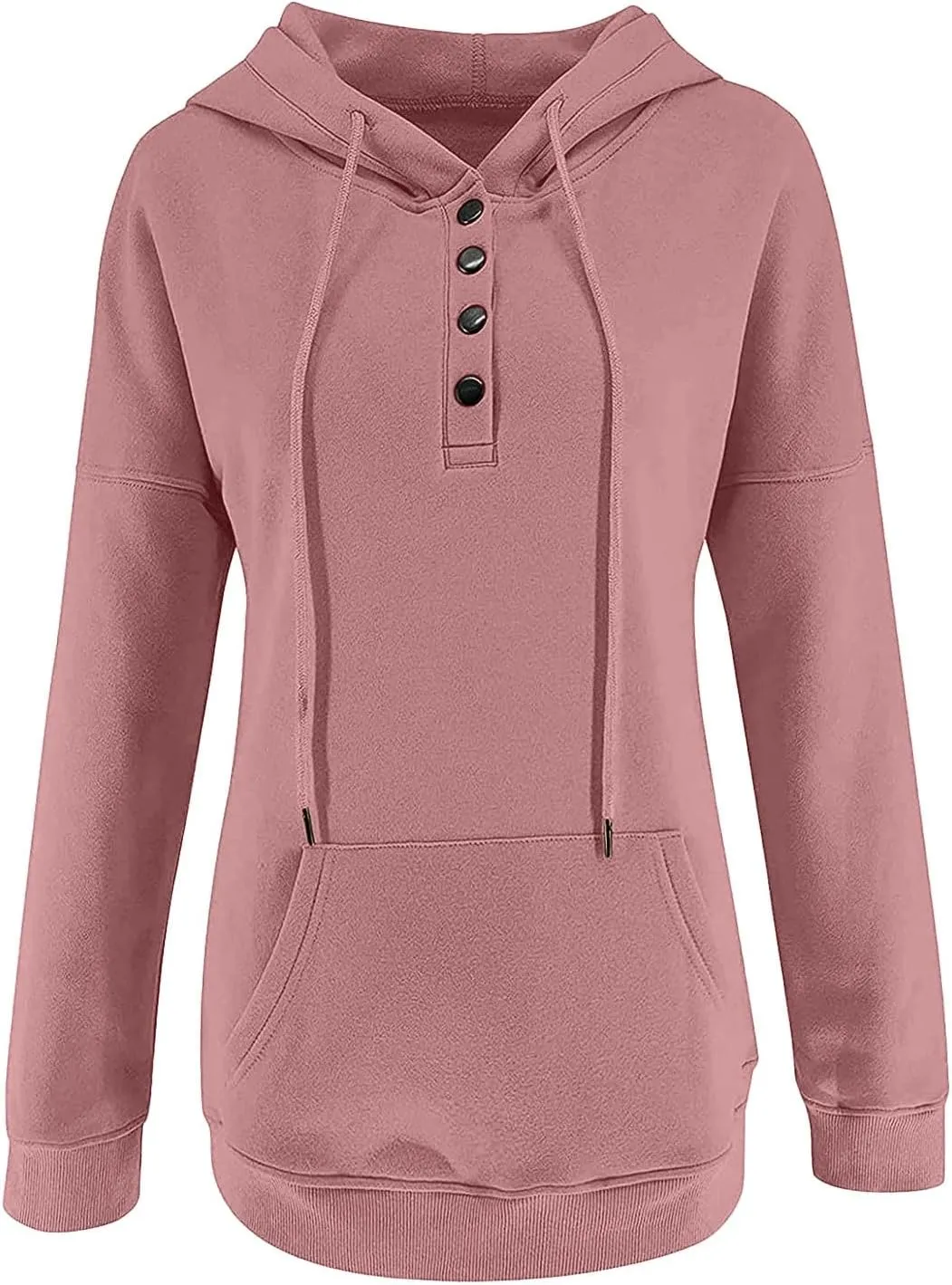 Womens 2023 Fall Fashion Hoodies Pullover Tops Casual Long Sleeve Button Up Sweatshirts Y2k Teen Girl Street Hoodies