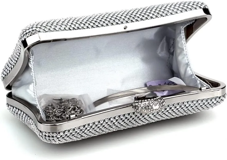 Women's Diamond Studded Evening Bag With Chain Shoulder Bag Handbags Wallets Wedding Clutch Bags