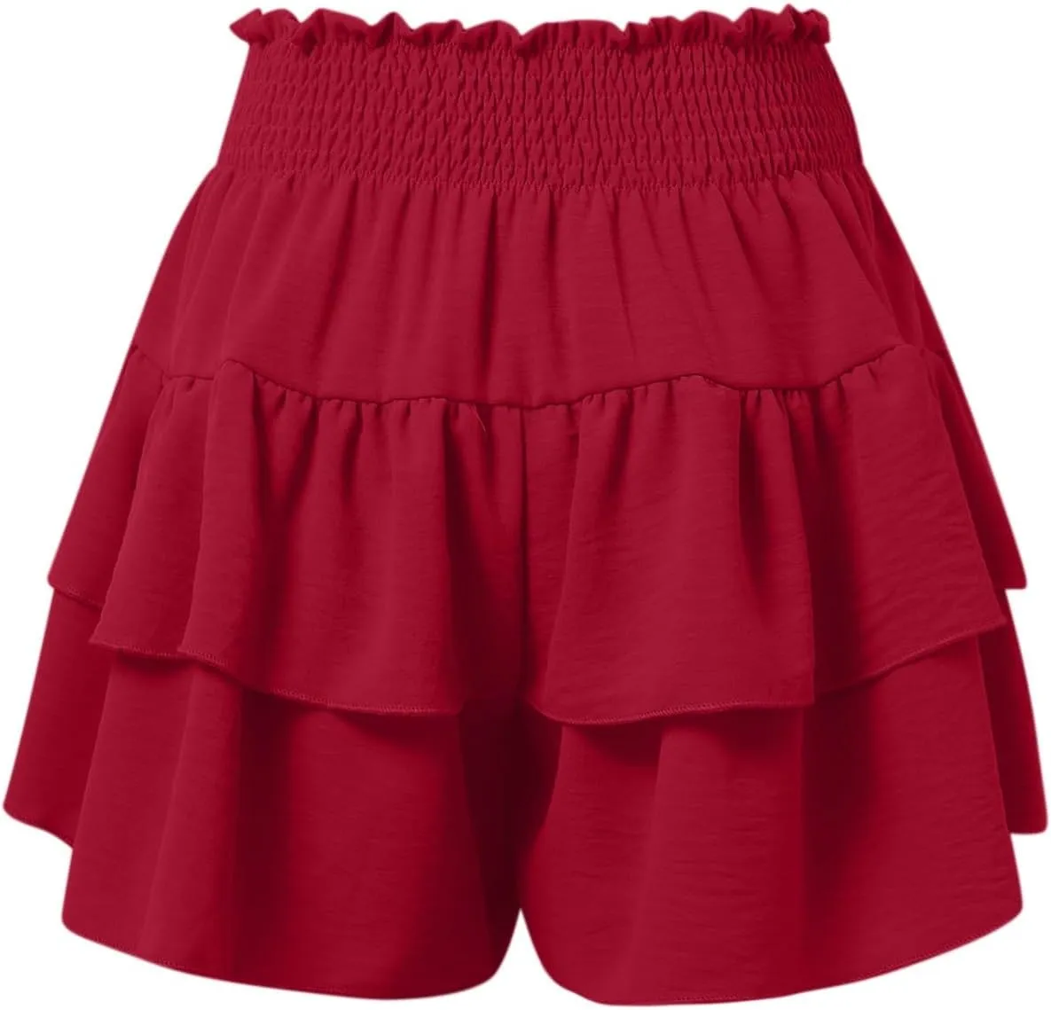 Women's Flowy Skorts Summer Cute Ruffle Layered High Waist Golf Skorts Trendy Tennis Gym Workout Casual Mini Skirts