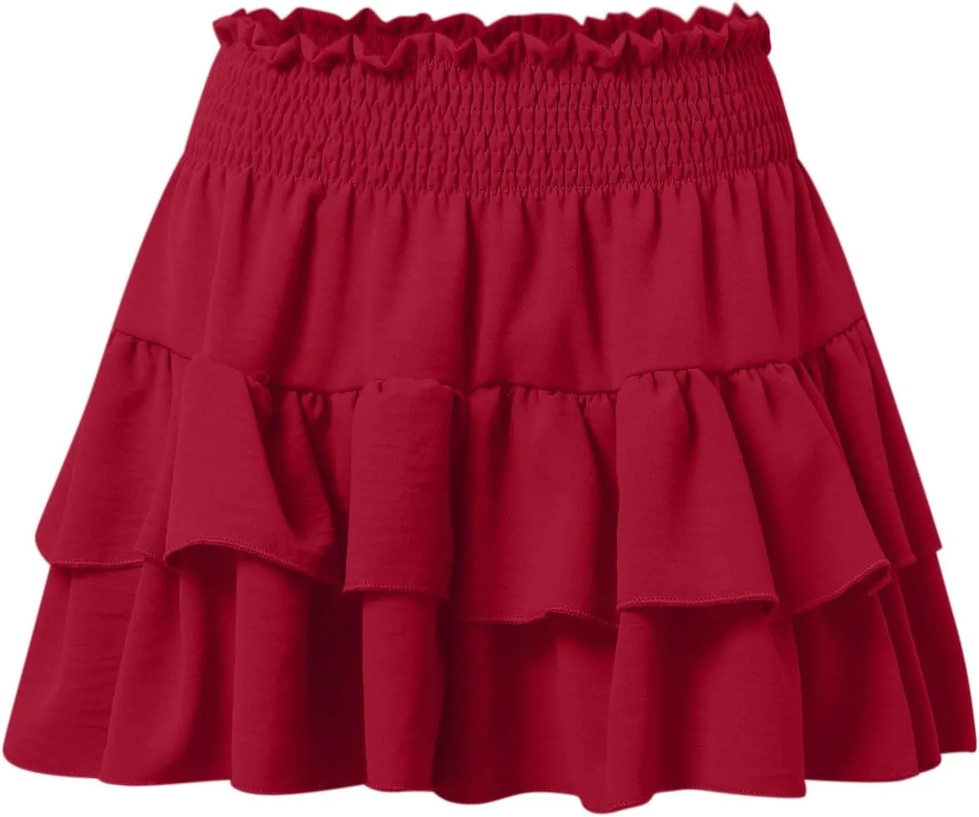 Women's Flowy Skorts Summer Cute Ruffle Layered High Waist Golf Skorts Trendy Tennis Gym Workout Casual Mini Skirts