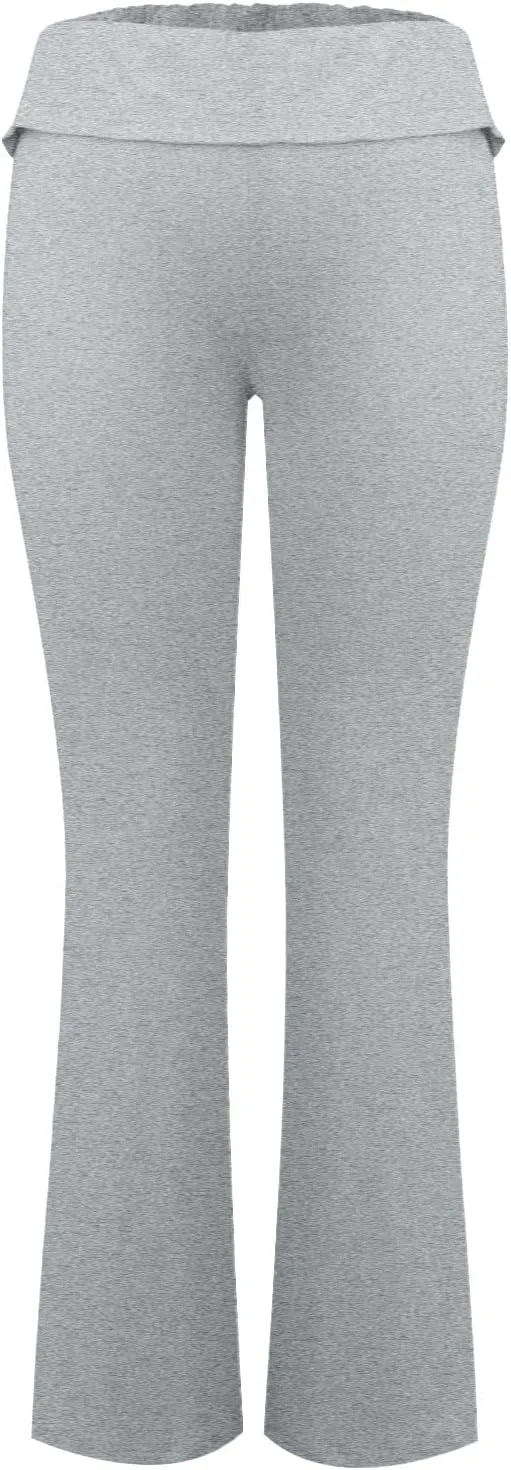 Women's Low Waisted Flare Leggings Bell Bottom Casual Lounge Bootcut Yoga Pants, Small-5X-Large