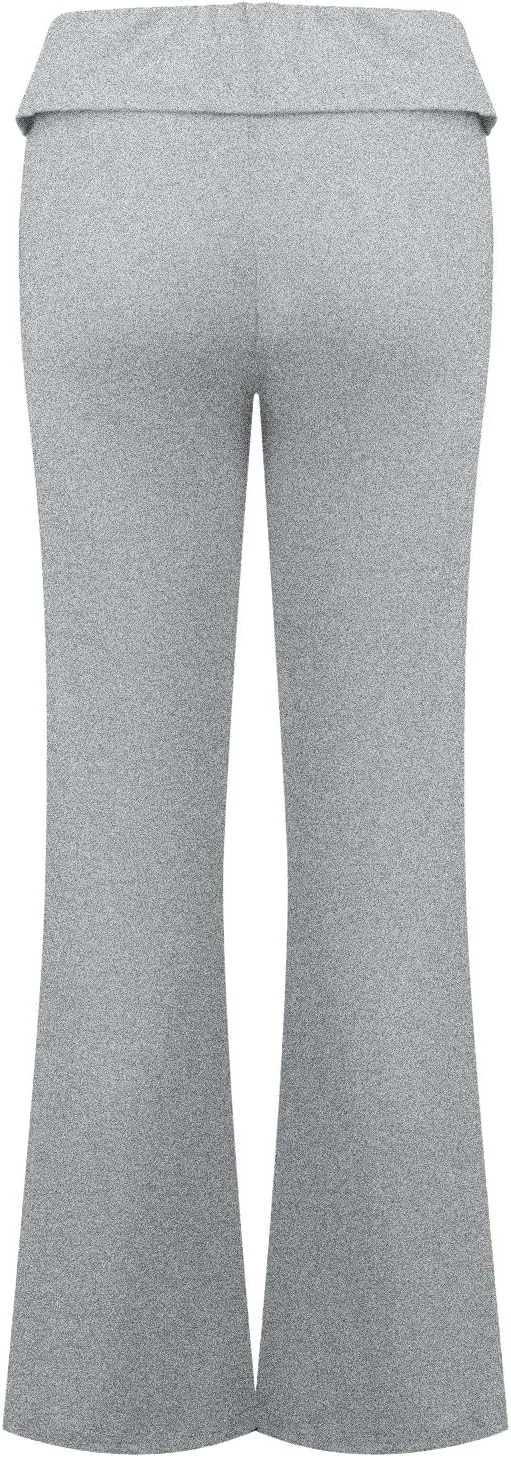 Women's Low Waisted Flare Leggings Bell Bottom Casual Lounge Bootcut Yoga Pants, Small-5X-Large