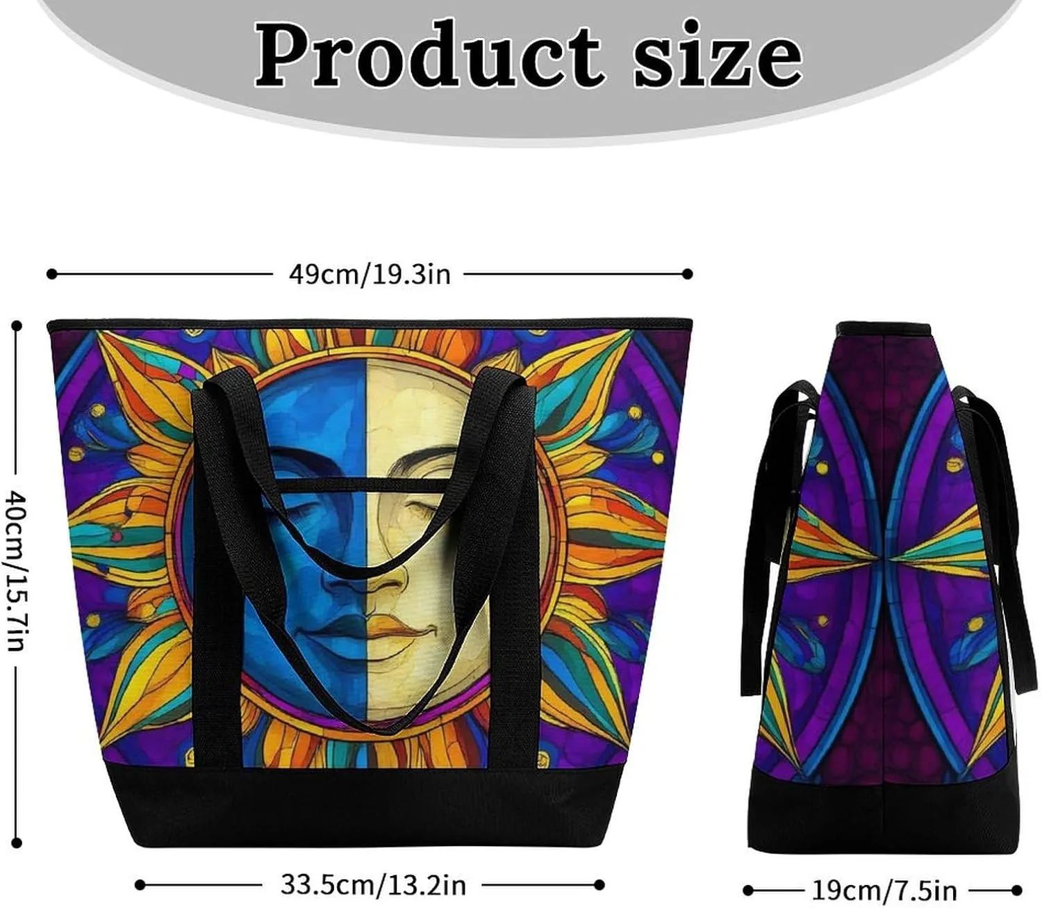 Women's Oversized Thermal Tote Bag Insulated One Shoulder Shopping Carrier