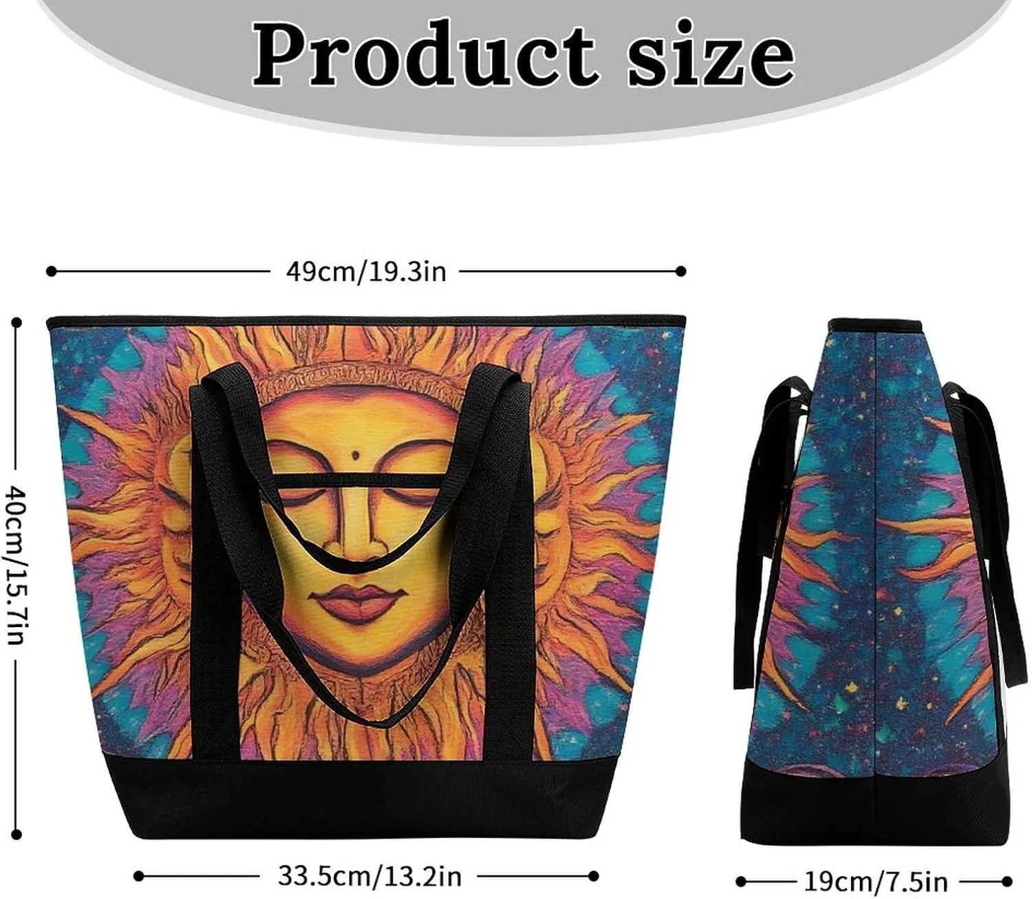 Women's Oversized Thermal Tote Bag Insulated One Shoulder Shopping Carrier