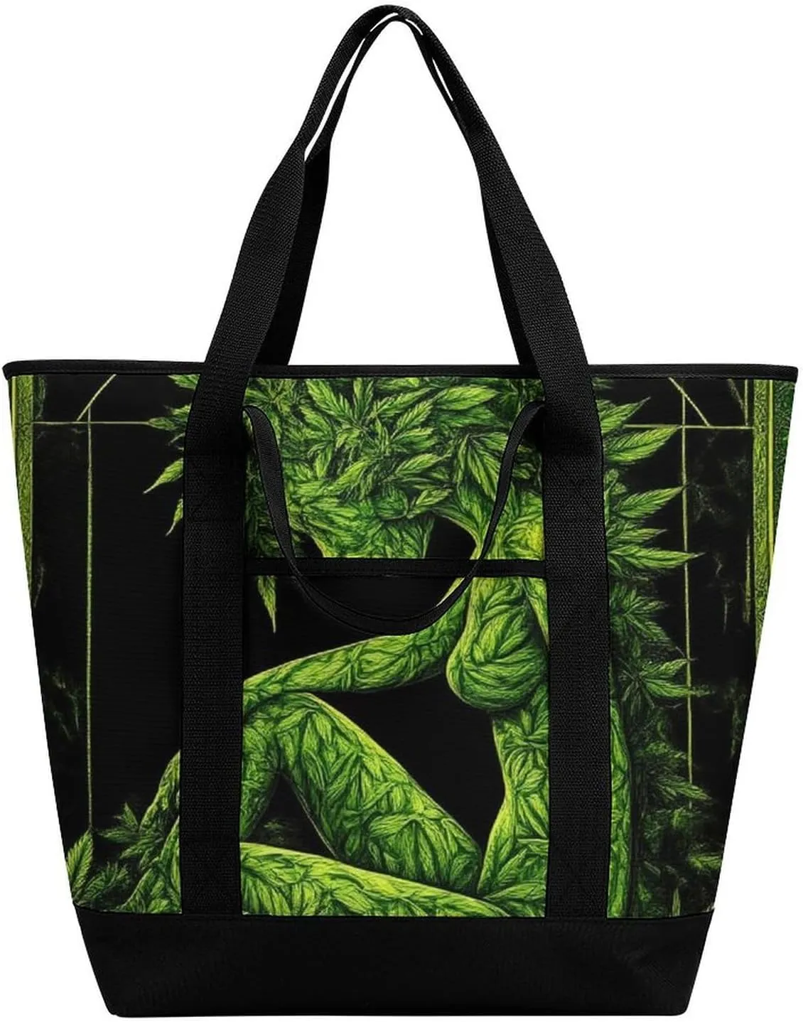 Women's Oversized Thermal Tote Bag Insulated One Shoulder Shopping Carrier