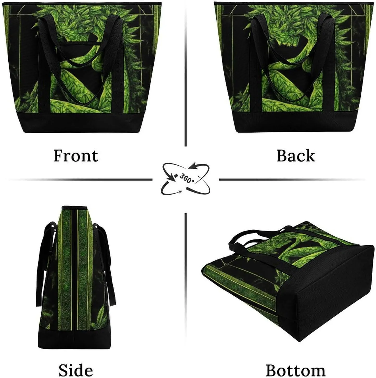 Women's Oversized Thermal Tote Bag Insulated One Shoulder Shopping Carrier