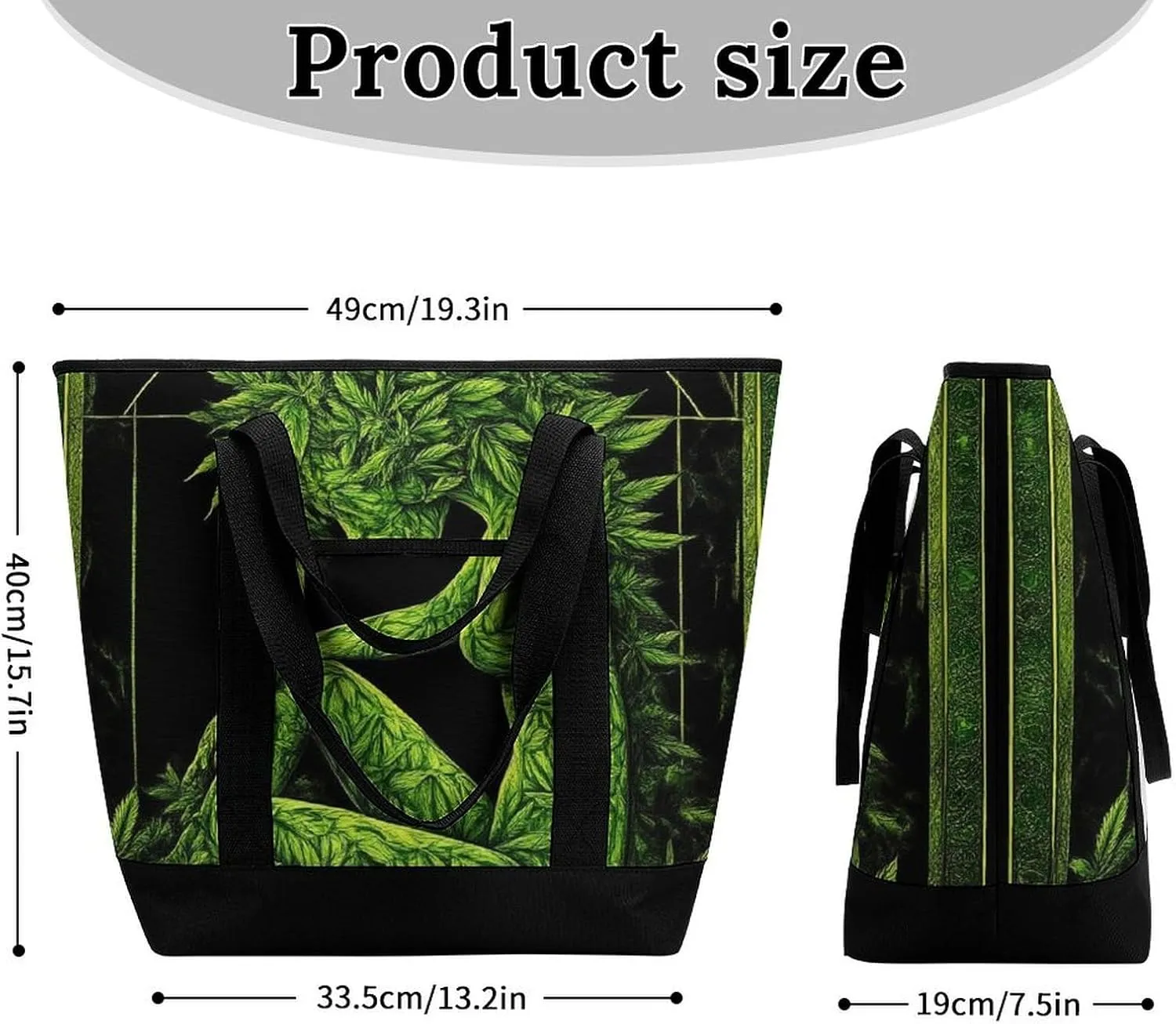 Women's Oversized Thermal Tote Bag Insulated One Shoulder Shopping Carrier