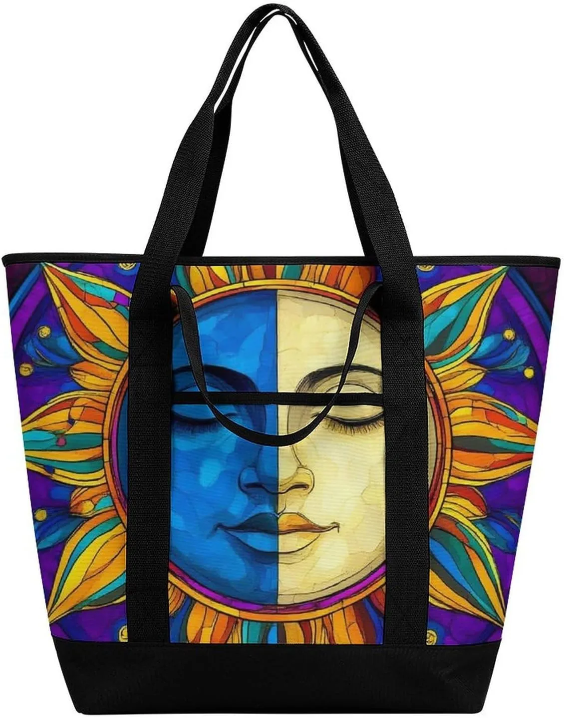 Women's Oversized Thermal Tote Bag Insulated One Shoulder Shopping Carrier
