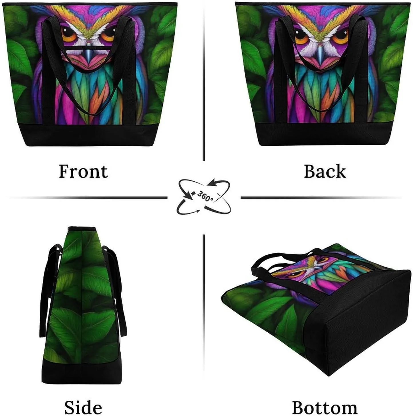 Women's Oversized Thermal Tote Bag Insulated One Shoulder Shopping Carrier