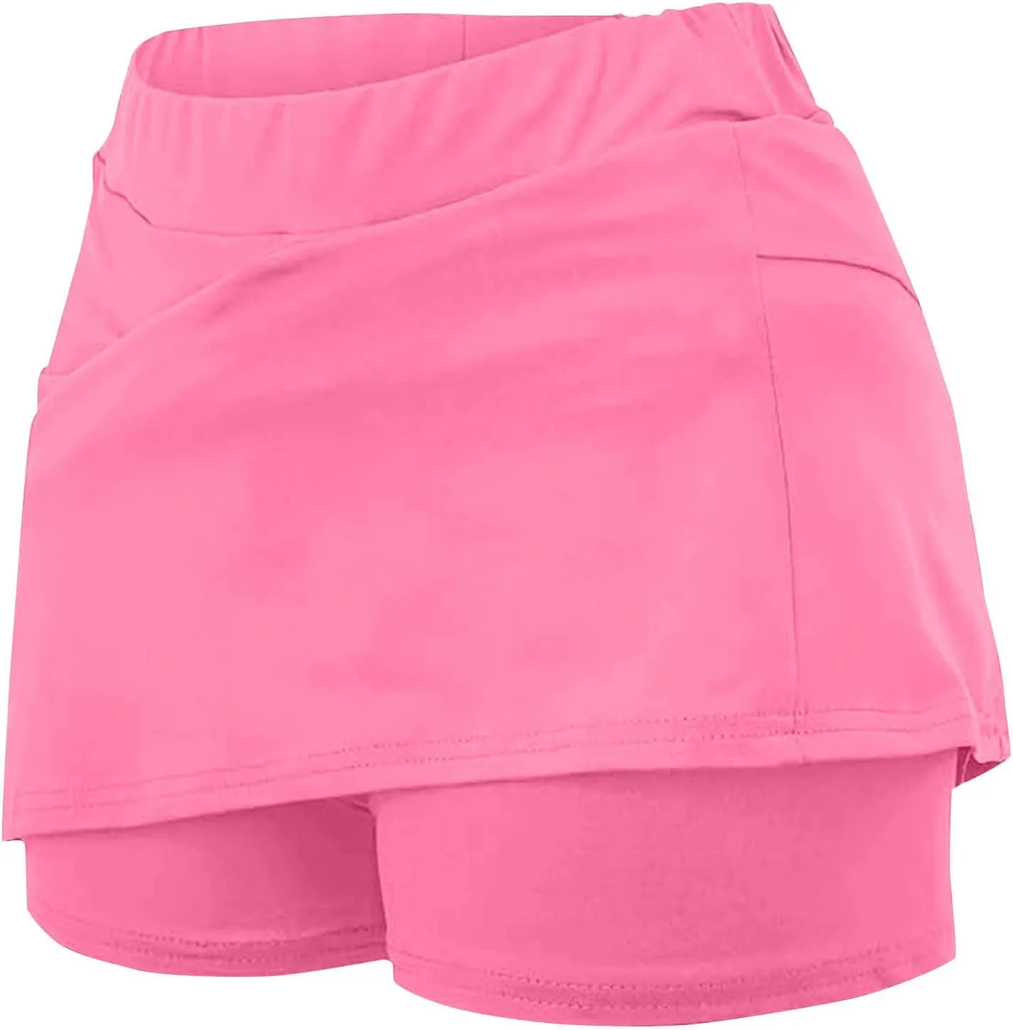 Womens Skorts with Pockets Tummy Control Plus Size Skorts High Waist Athletic Sports Pants Skirt Casual Shorts