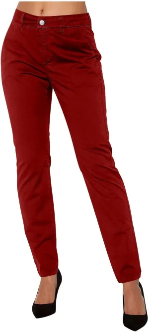 Women's Slim Fit Cargo Pant Work Pants Summer High Waisted Solid Button-On Business Casual Tight Trousers with Pockets