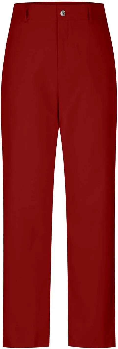 Women's Slim Fit Cargo Pant Work Pants Summer High Waisted Solid Button-On Business Casual Tight Trousers with Pockets