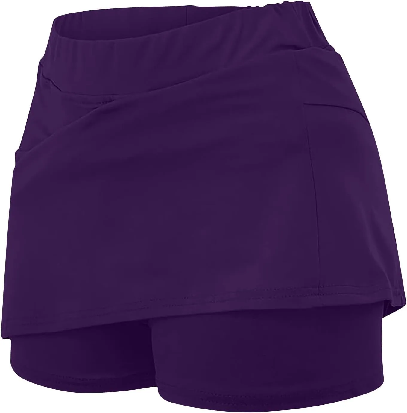 Women's Summer Skorts Shorts Shorts High Waist Plus Size Anti-Exposure Comfy Active Workout Running Short