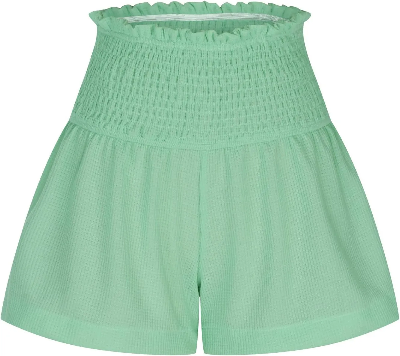 ZDRZK Loose Shorts Women Summer Casual Solid Elastic High Waisted Shorts Ruffle Hem 2024 Fashion Going Out Flowy Shorts