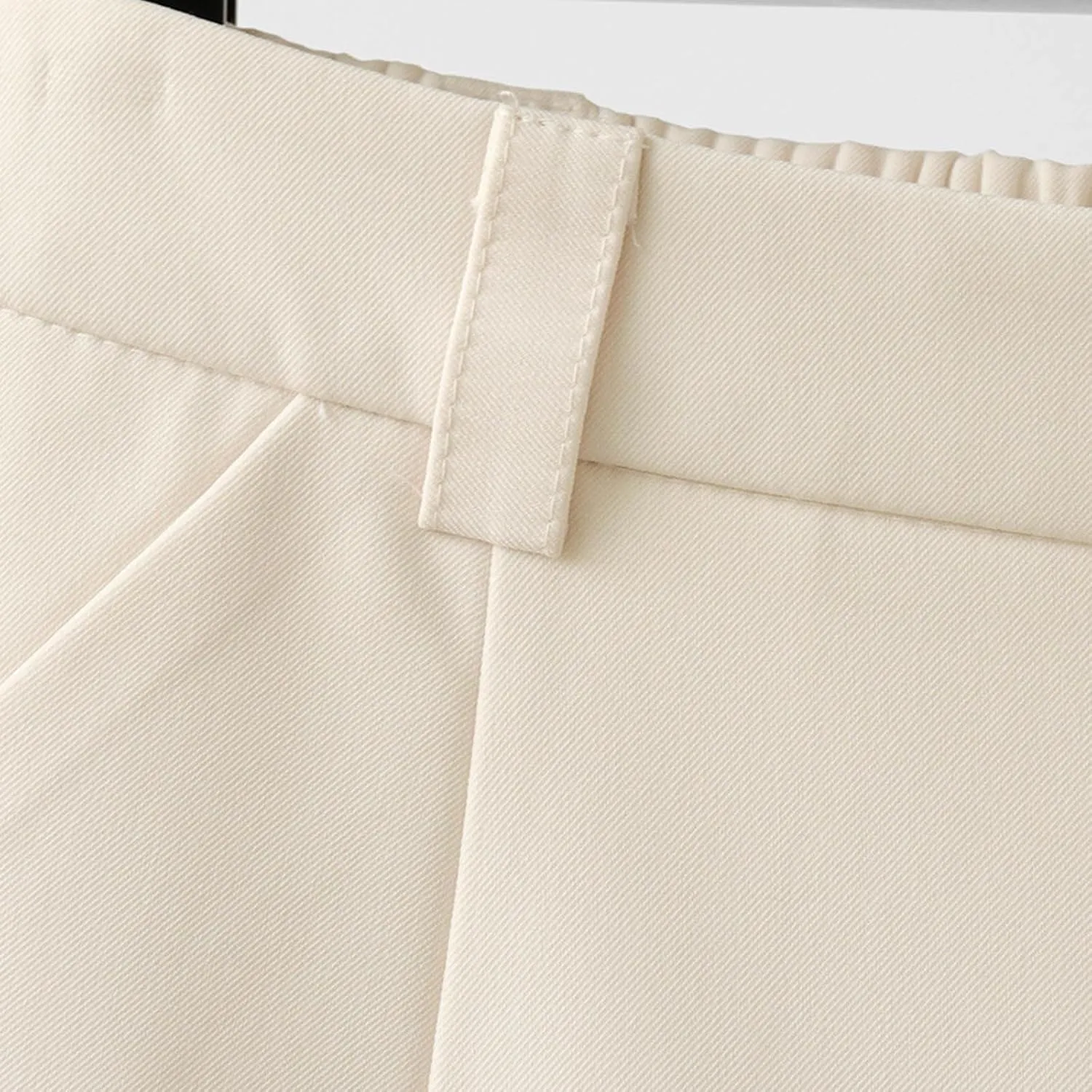 ZDRZK Trouser Shorts for Women High Waist Slim Wide Leg A-Line Business Shorts Elagant Outerwear Suit Casual Shorts Pants