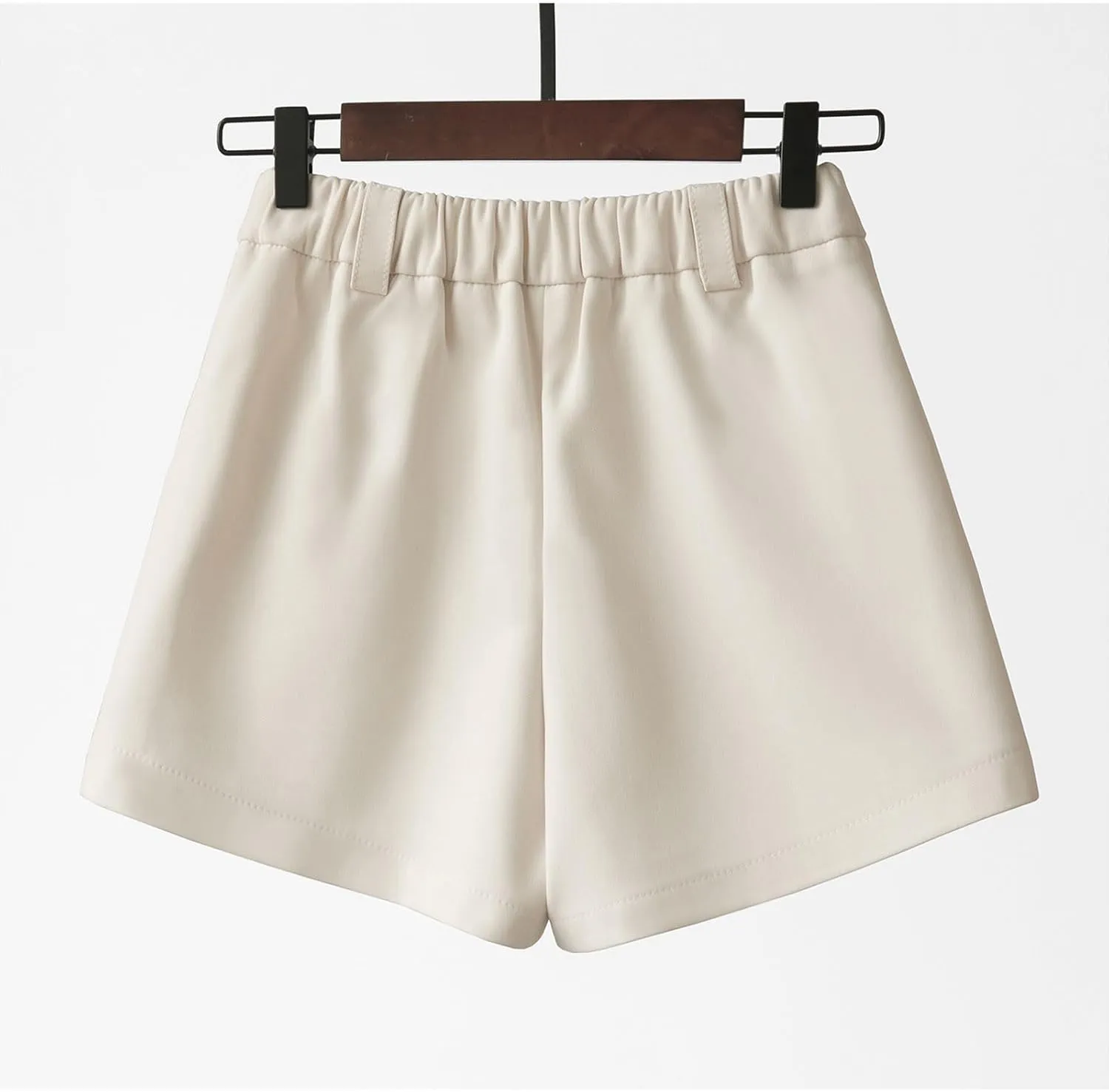 ZDRZK Trouser Shorts for Women High Waist Slim Wide Leg A-Line Business Shorts Elagant Outerwear Suit Casual Shorts Pants