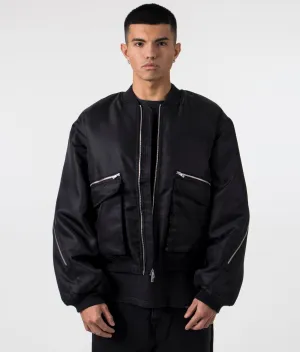 Zip Back Bomber Jacket