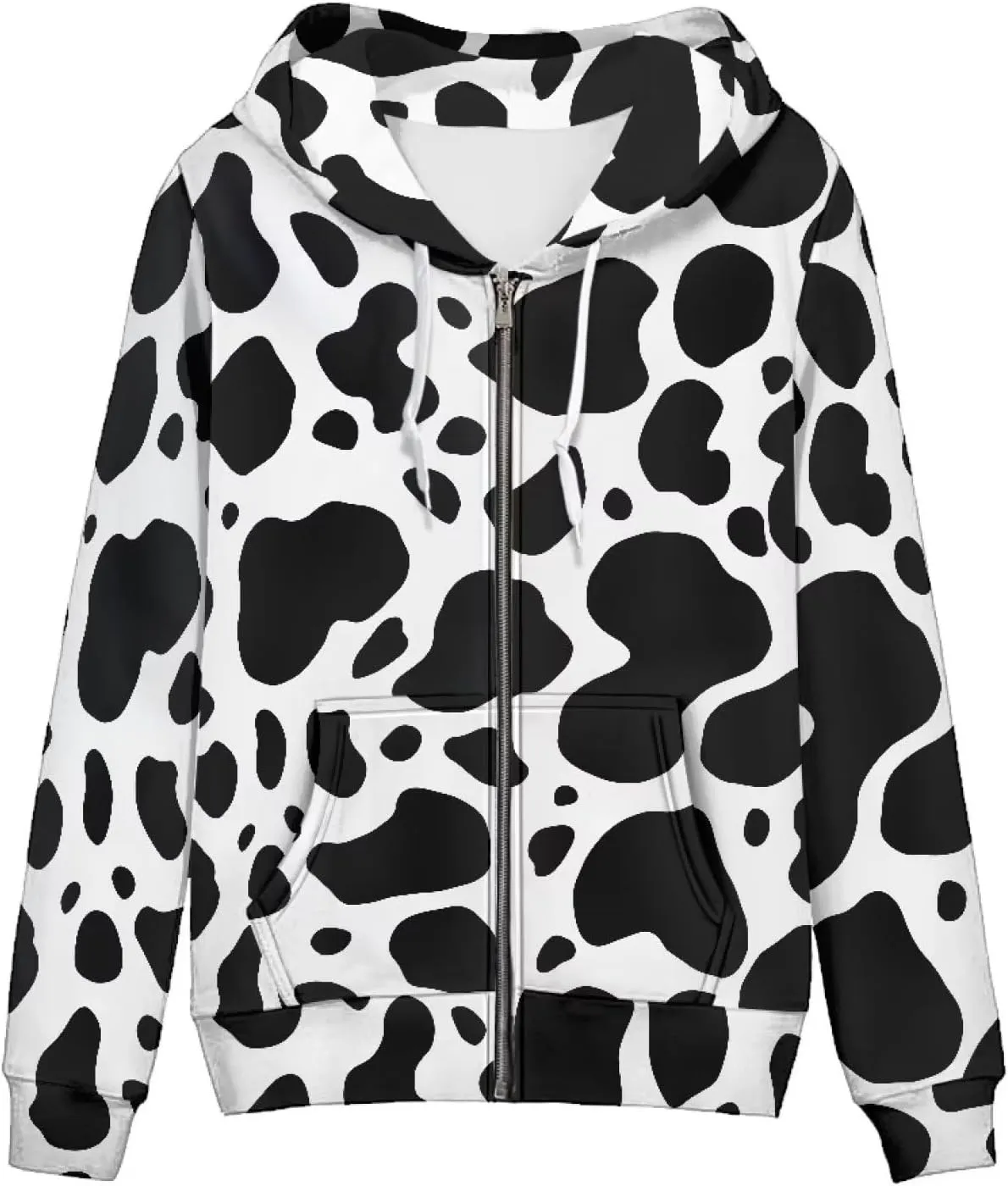 Zip Up Hoodie for Women Lightweight Fall Jacket Streetwear Oversized Hooded Sweatshirts for Teen Girls