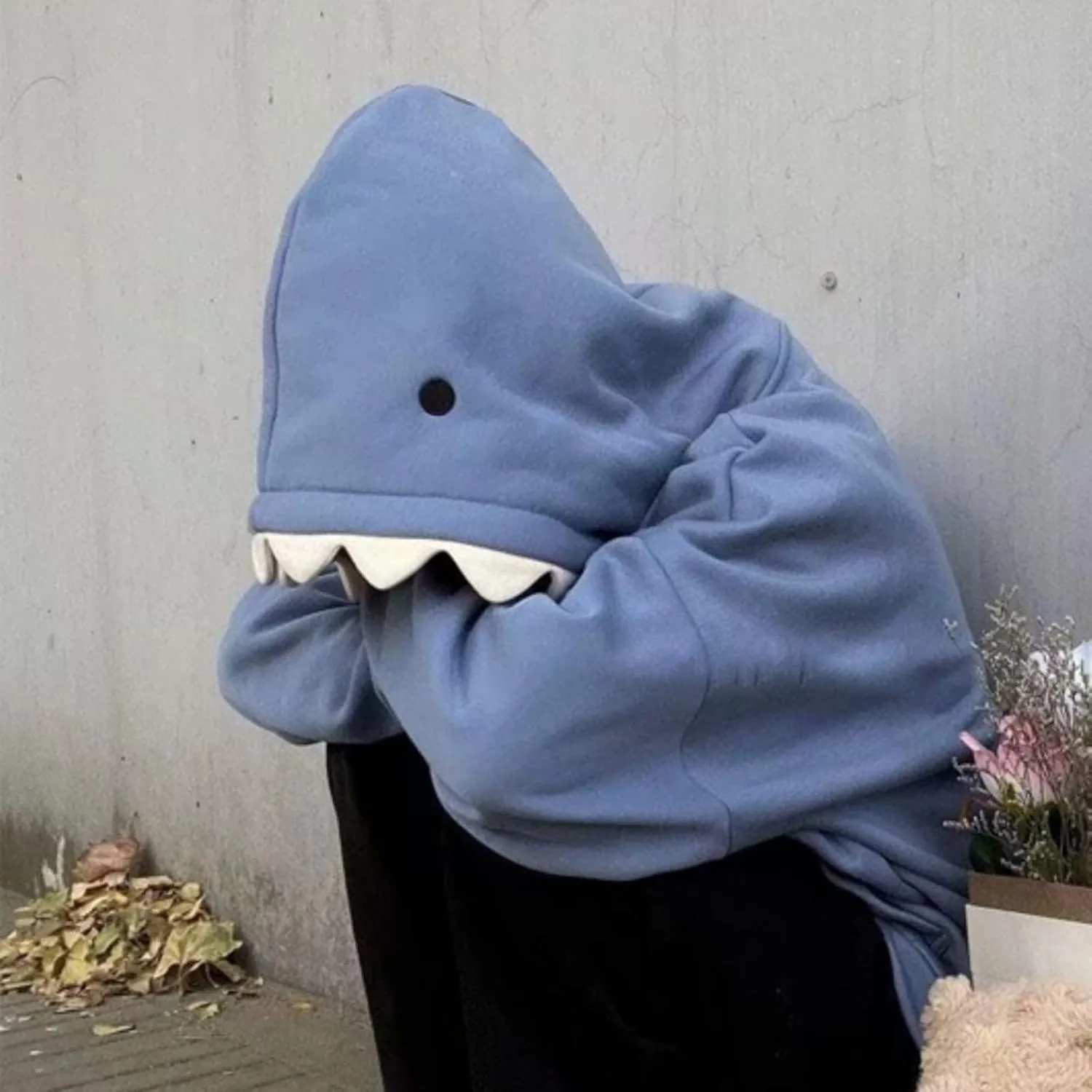 ZWRXW Women's Shark Hoodies Causal Long Sleeve Hooded Sweatshirts Trendy Fall Cute Pullover Outfits Tops with Kangaroo Pocket