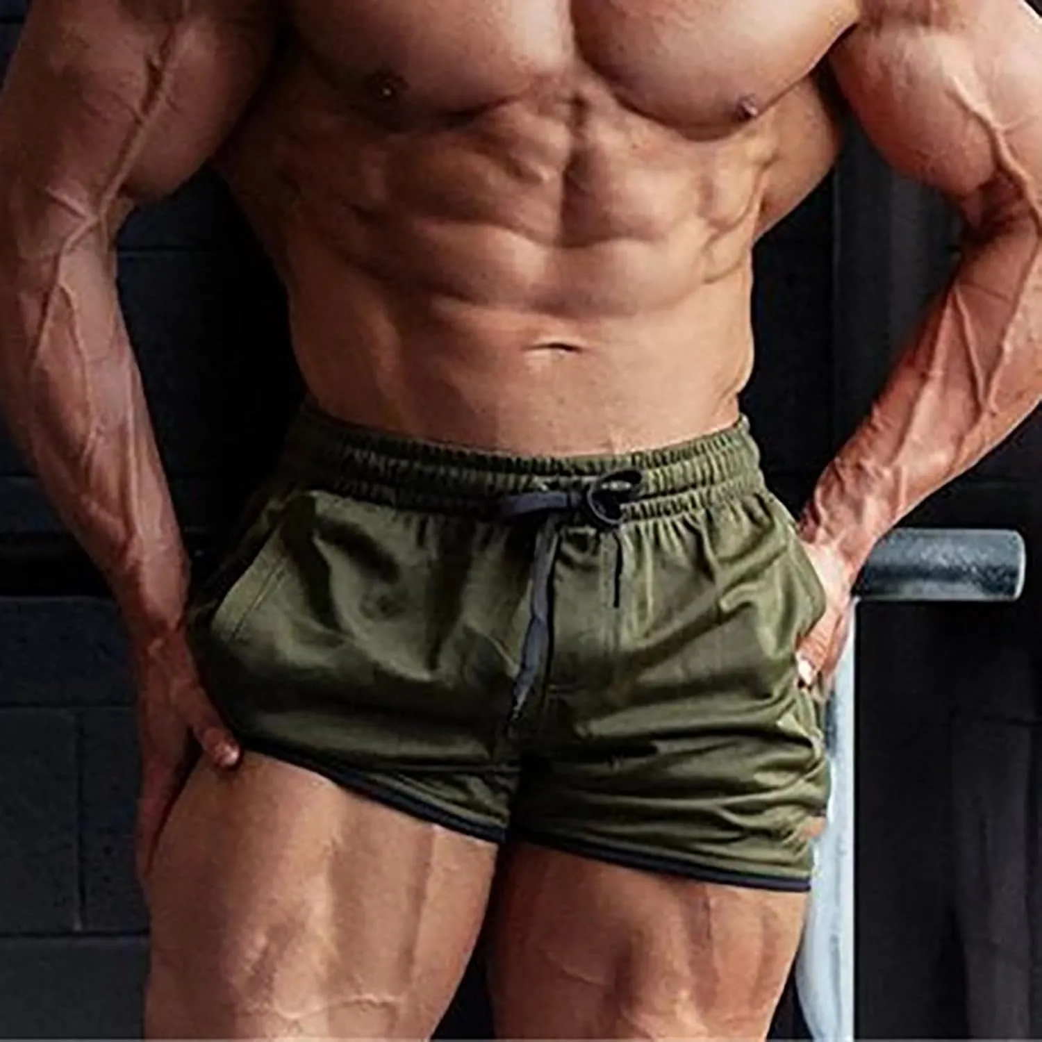 ZYXTIM Mens 5 Inch Shorts Gym Workout Shorts Oversize Elastic Waist Quick Dry Lightweight Athletic Shorts with Pockets M-4XL