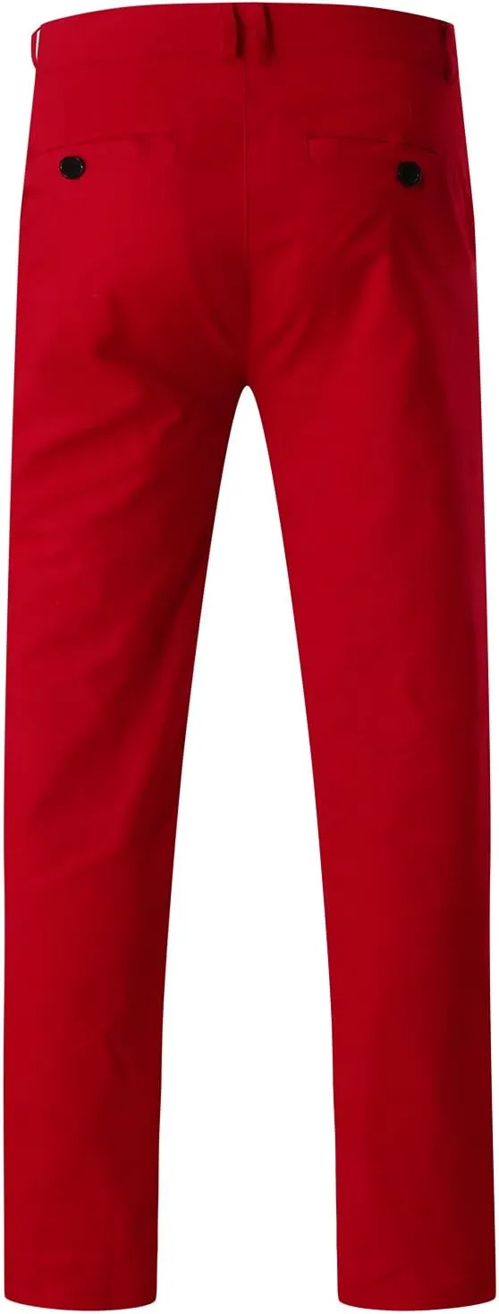 ZYXTIM Mens Work Chino Pants Slim Fit Tapered Cotton Fashion Business Casual Trousers Stertch Durable Ripstop Athletic Pants
