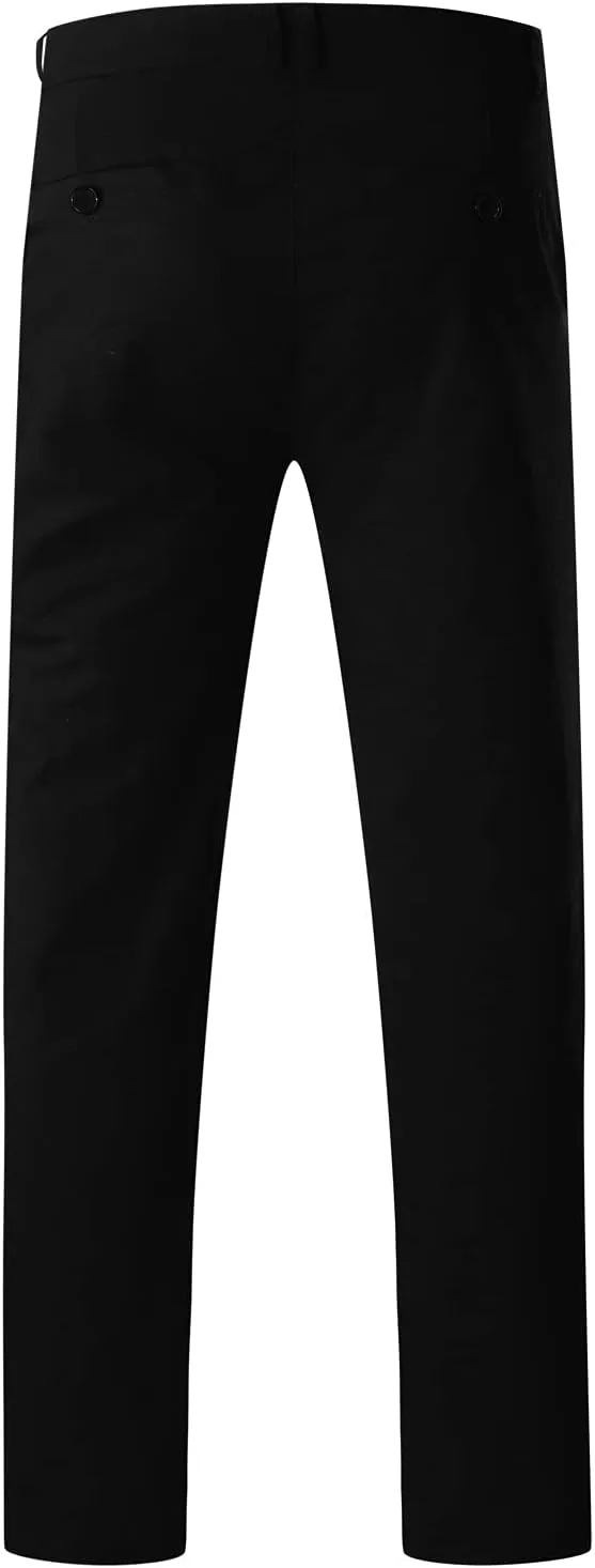 ZYXTIM Mens Work Chino Pants Slim Fit Tapered Cotton Fashion Business Casual Trousers Stertch Durable Ripstop Athletic Pants