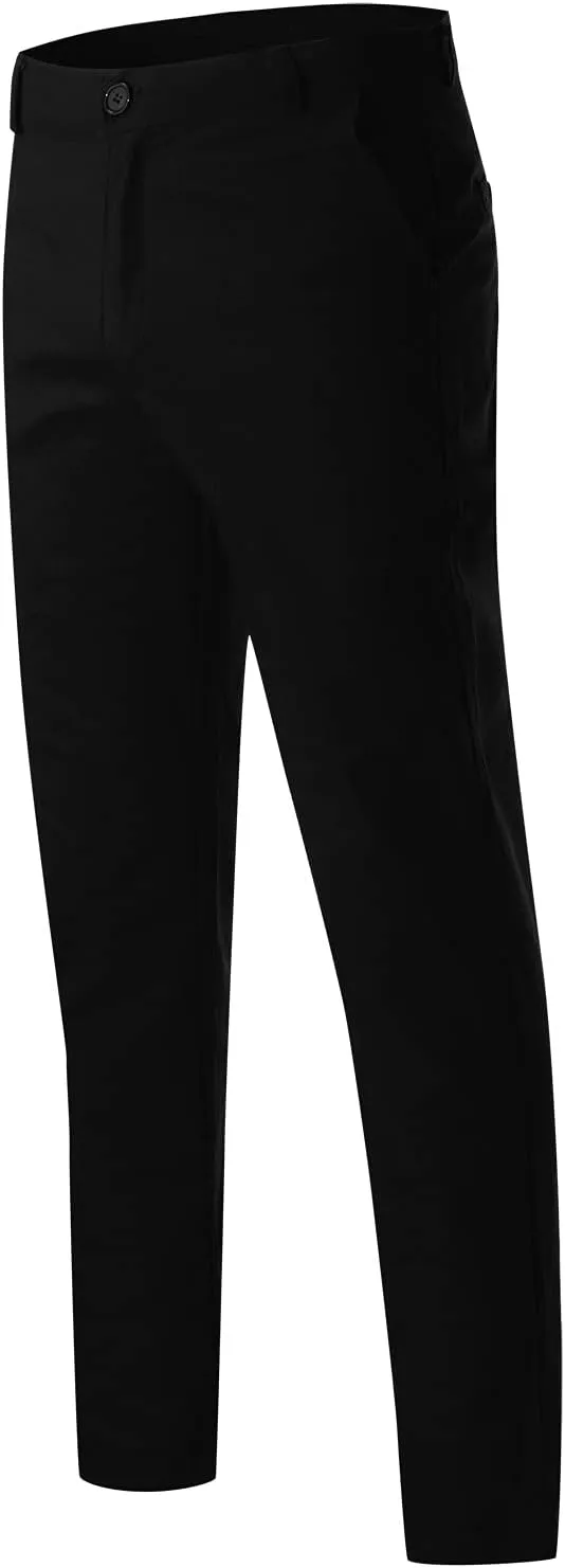 ZYXTIM Mens Work Chino Pants Slim Fit Tapered Cotton Fashion Business Casual Trousers Stertch Durable Ripstop Athletic Pants