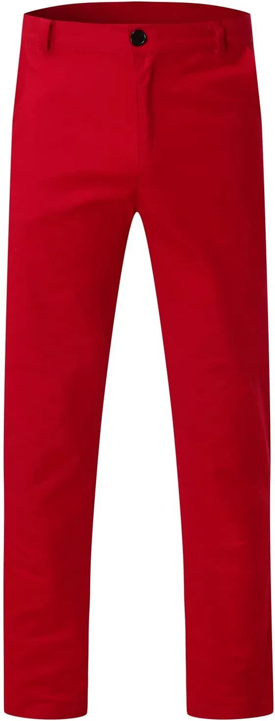 ZYXTIM Mens Work Chino Pants Slim Fit Tapered Cotton Fashion Business Casual Trousers Stertch Durable Ripstop Athletic Pants